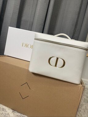Dior White (ivory) Travel Prestige Vanity Train Case